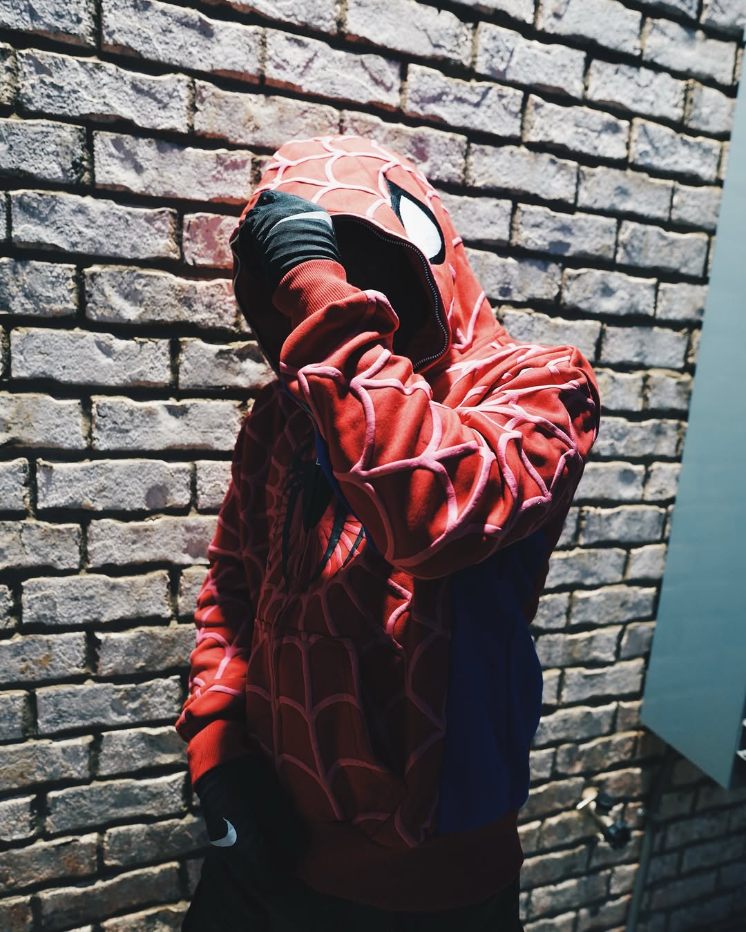 Spidey Society OG Red Zip - Up Jacket – Urban Streetwear with Superhero Swagger - section zero 